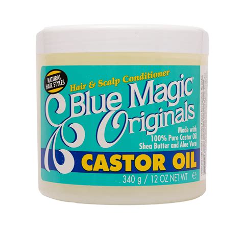 Components used in blue magic hair grease